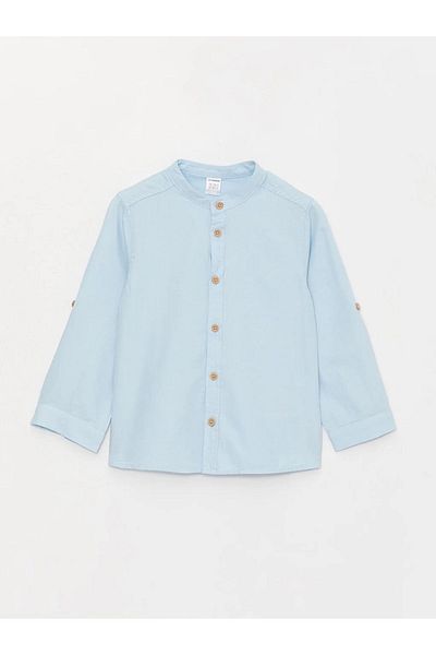 LC Waikiki LCW baby Hakim Collar Long Sleeve Basic Baby Boy Shirt