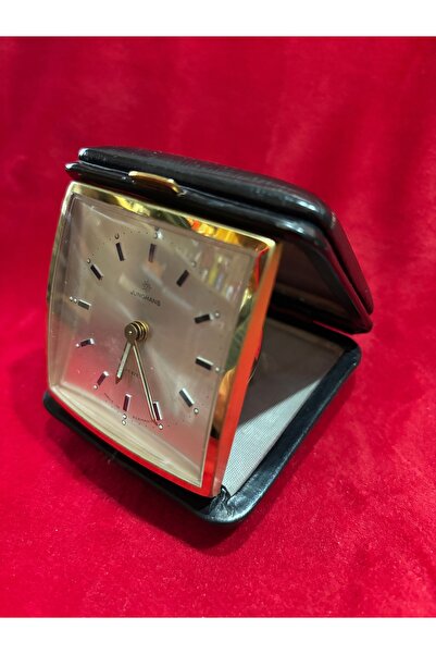 tayfuntufan antika koleksiyon 1950 ler alman junghans siyah seyahat masa saat...