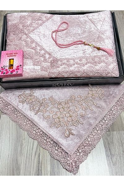 AYHANHOME طقم العريس ذو الأربطة المخملية المكونة من 5 قطع - صندوق حزمة المهر