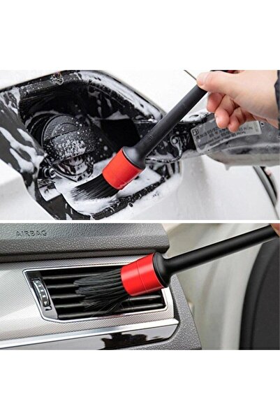 RELATOS Araç Oto Temizlik Bakım Fırça Seti Iç Ve Dış Motor Temizlik Için 5 1 ...