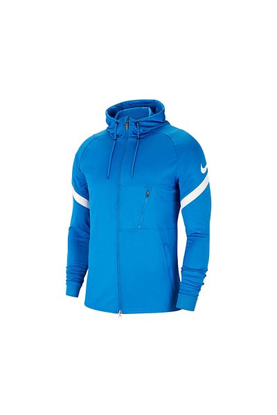 Nike Μπλε ανδρικό μπουφάν ποδοσφαίρου - M Nk Df Strke21 Fz Hd Jkt CW5865-463