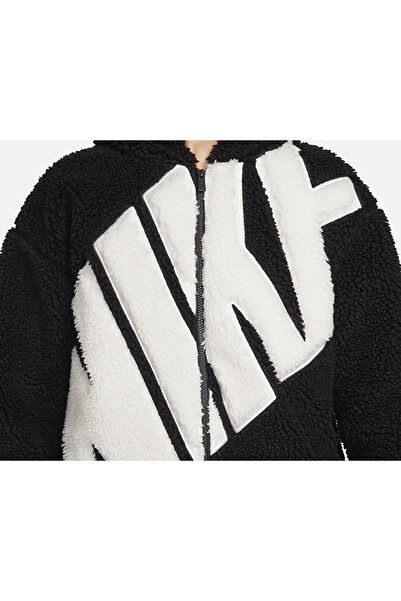 Nike Μαύρο Γυναικείο Casual Μπουφάν - FB8695-010 Sportswear