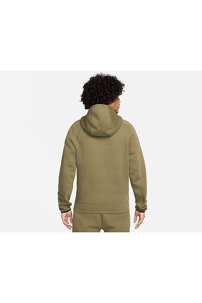 Nike Khaki Men's Casual Jacket - M Nk Tch Flc Fz Wr Hoodie FB7921-222