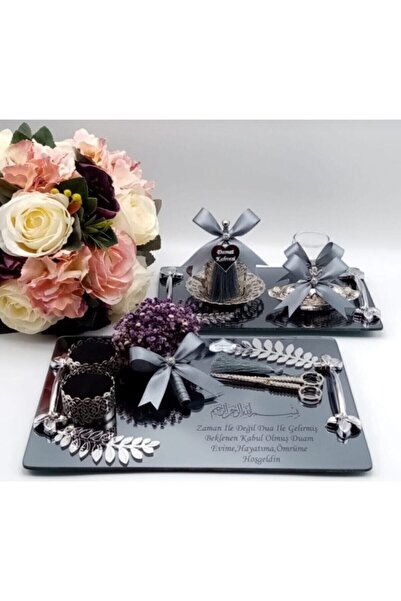 yağız kına & nişan malzemeleri Söz Nişan Tepsisi Ve Damat Kahve Fincanı