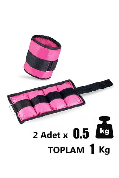 Spor Byfit 2 Pieces Pink Hand or Ankle Weights