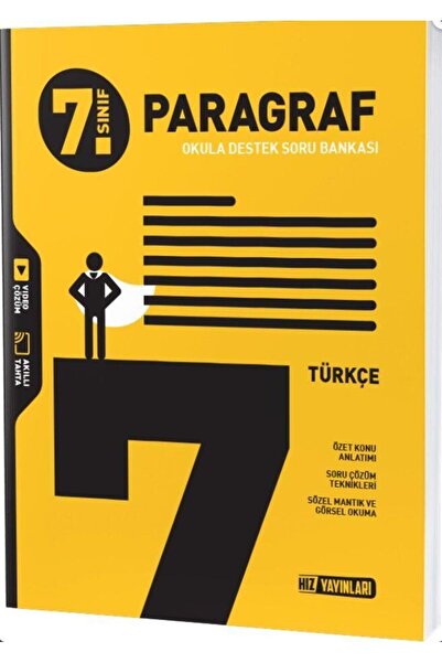 İndeks Akademi Yayıncılık 7. Sınıf Türkçe Paragraf Soru Bankası Hız Yayınları