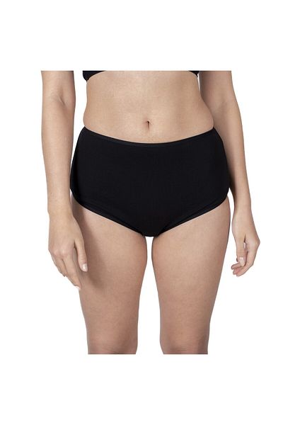 PİNUPTEX 3-Piece High Waist Black Cotton Panties