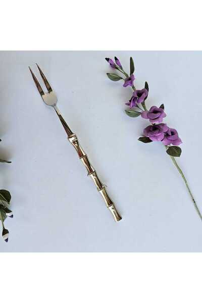 MaviDamla Bamboo Model Silver 5 Piece Service Set