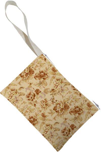 Beam Dijital Unisex Gül Desenli Portföy Clutch Çanta