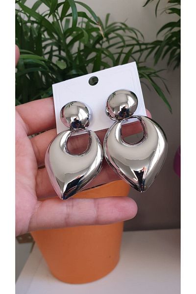 Feride Steel Vip Model - Colorfast, Anti Allergic Posen, Earrings