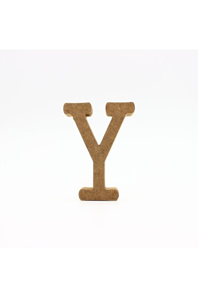 na neşeli ahşap HRFY10 10 Cm Ahşap Y Harfi Dik Durabilir Harf Seçimli Özel Gü...