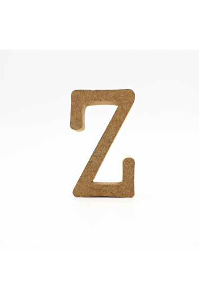 na neşeli ahşap HRFZ10 10 Cm Ahşap Z Harfi Dik Durabilir Harf Seçimli Özel Gü...