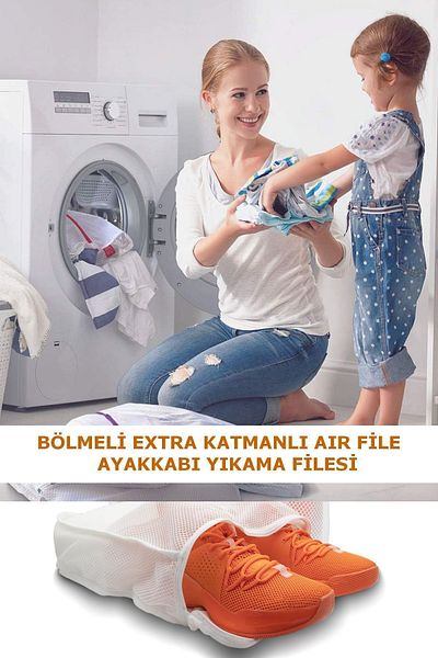 Helen's Home 5 Pieces AirFile Luxury Zippered Shoe Washing Net White