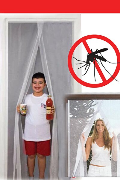 Helen's Home Kapı Sinekliği Tül Perde Cırt Bantlı Kolay Kurulum Sineklik