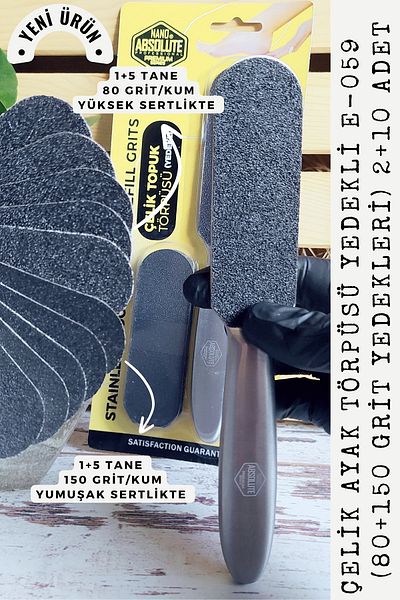 Nano Absolute Steel Heel File with Refills E-059