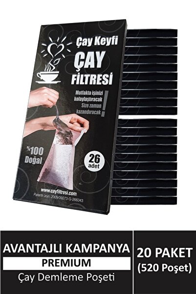 Fisun Home (520 POŞET) Çay Demleme Poşeti (ÇAY FİLTRESİ)
