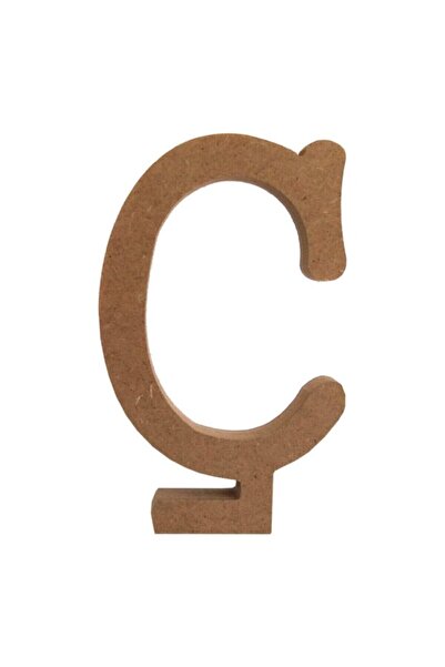 na neşeli ahşap 10 Cm Ahşap Ç Harf , Dik Durabilr . Harf Seçimli Özel Gün Doğ...