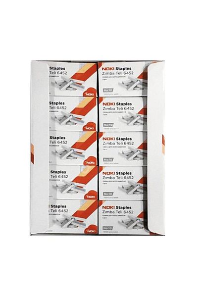 Noki Staple No:10 White 1 Box of 20