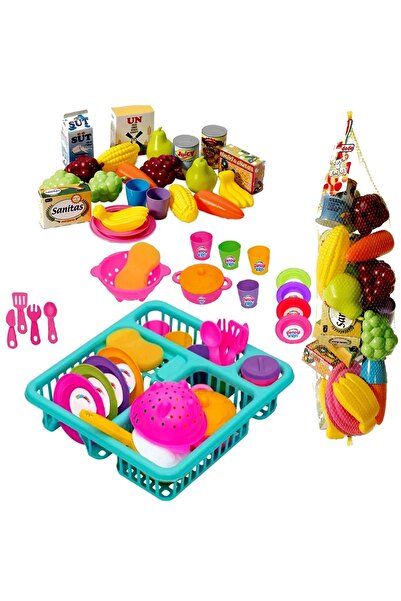 gacha life Iş Yapmayı Seven Çocuklar Için Bulaşık Tabak Tencere Oyuncak Seti Meyve Ve Sebzeler
