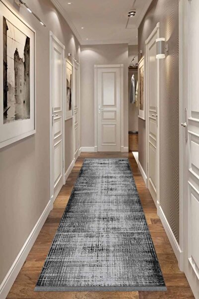 ALAADDİN CARPET Yıkanabilir Kaymaz Tabanlı Kesme Dijital Baskı Yolluk Leke Tu...