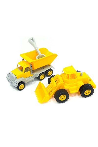 SAZE ألعاب ممتعة مع مجموعة My Construction Vehicles Dozer وBucket انت 기نت!
