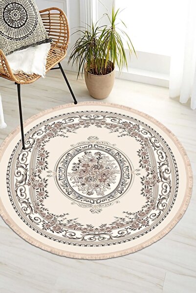 CP Rug Decorative Vintage Dijital Baskı Yıkanabilir Kaymaz Taban Leke Tutmaz ...
