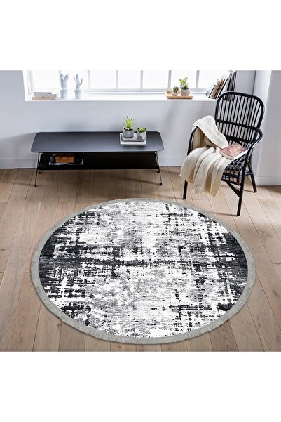 TulipDecorative Carpet Eskitme Desen Dijital Baskı Yıkanabilir Kaymaz Taban L...