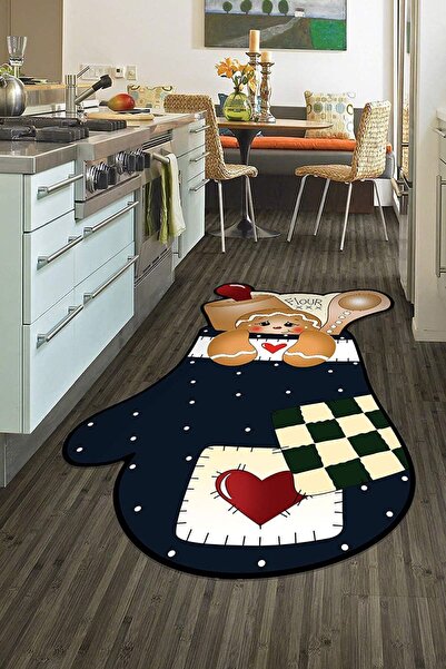 CP Rug Decorative Eldiven Dijital Baskı Yıkanabilir Kaymaz Taban Leke Tutmaz ...