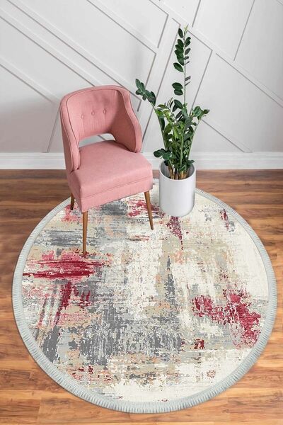 CP Rug Decorative Eskitme Desen Dijital Baskı Yıkanabilir Kaymaz Taban Leke T...