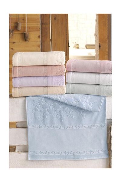 Fiesta Asorti Etamin Jacquard Kanavice Embroidered Kitchen Towel 12 Pieces 30x50