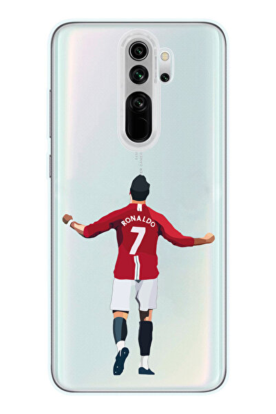 SUPER FRAME Xiaomi Redmi Note 8 PRO Uyumlu Cristiano Ronaldo Tasarımlı Şeffaf...