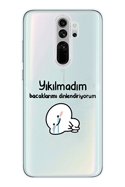 SUPER FRAME Xiaomi Redmi Note 8 PRO Uyumlu Yıkılmadım Tasarımlı Şeffaf Telefo...