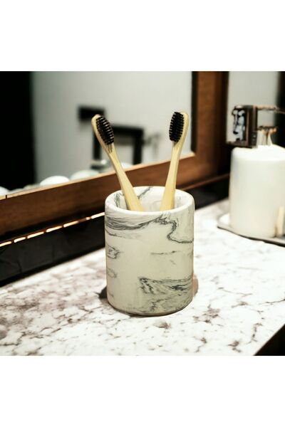 Trust Stone Σετ μπάνιου Θήκη οδοντόβουρτσας, Θήκη οδοντόκρεμας, Organizer μακ...