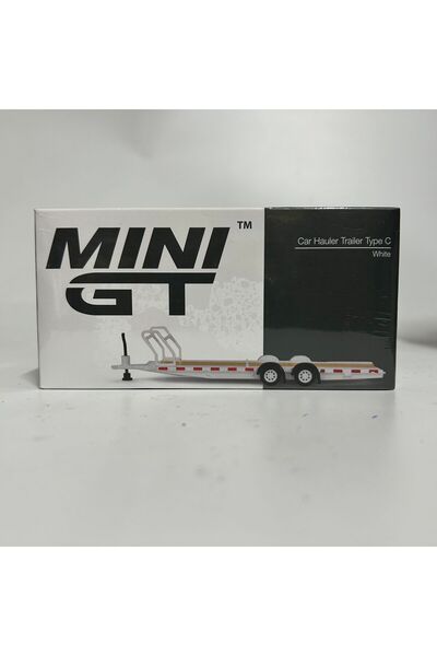 mini gt AC21-Car Hauler Trailer Type C White