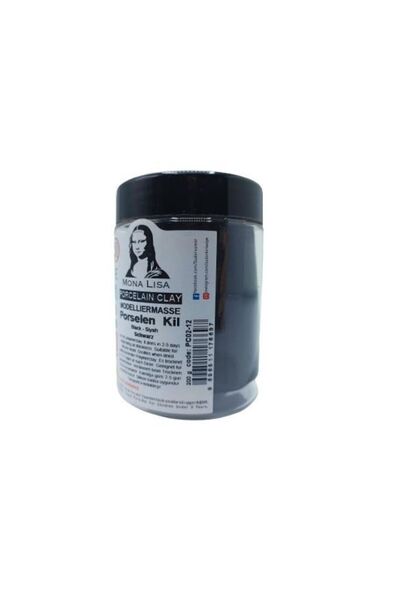 Genel Markalar MONALİSA PORCELAİN CLAY PORSELEN KİL 200GR SİYAH PC02-12
