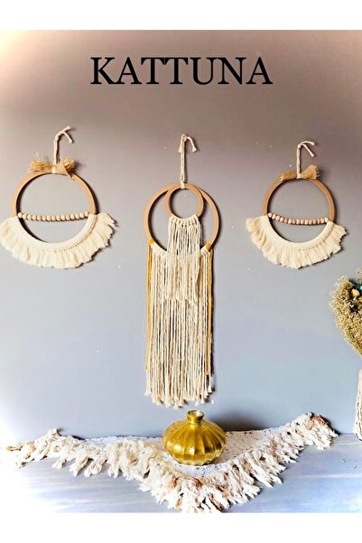 kattuna Bohemian Macrame Decoration Set of 3