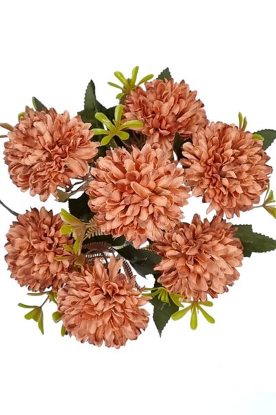 MD Aspiz Flowers 1 Adet Yapay 7lu Lüx Gül Şakayık Demeti Kasımpatı Krizantem ...