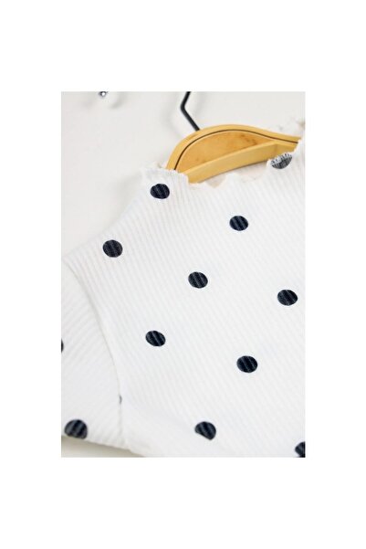 Şirin Şeyler Butiği Linda κοντομάνικο κορίτσια Πριγκίπισσα φουσκωτό εκρού φόρεμα πουά Ευέλικτο φόρεμα Lycra Φόρεμα Tutu