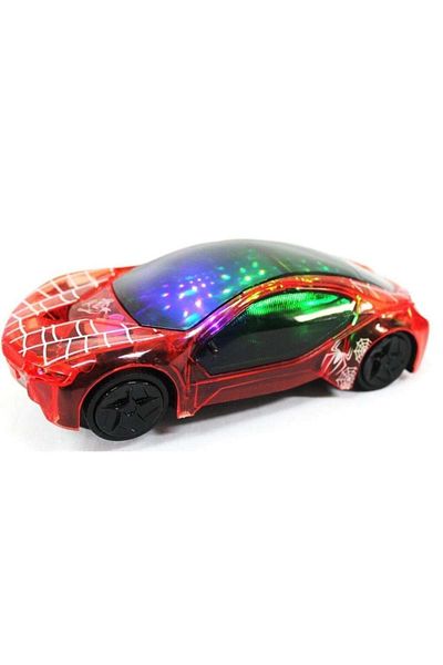 Ch Spiderman Toys 3D LED Car with Light and Music