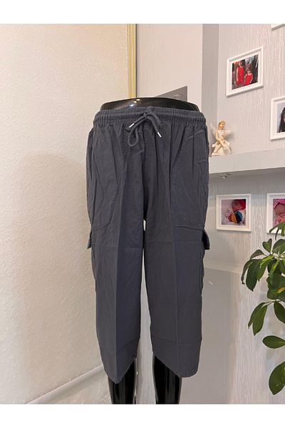 DENİZLİFE Unisex Size M-5XL - 100% Natural Linen, Hambezi Commando, Pocket Capri