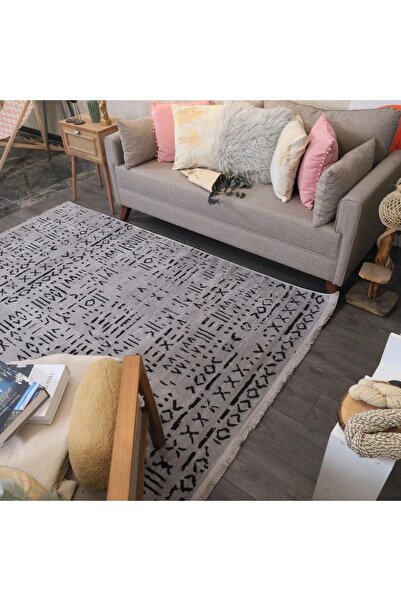 Sn Şönil Kilim Saçaklı Kaymaz Dokuma Kilim Salon Halısı Mutfak Halısı Balkon ...