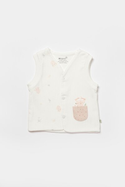 Biorganic Koala Jungle Combed Cotton Double Layer Baby Vest