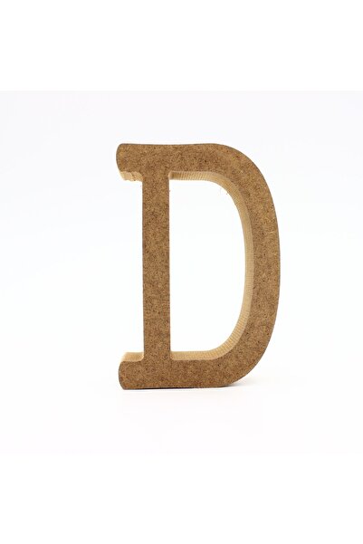 na neşeli ahşap HRFD10 10 Cm Ahşap D Harf Dik Durabilir Harf Seçimli Özel Gün...