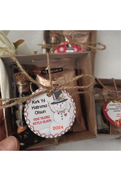 Genel Markalar 2025 Yılbaşı Hediyesi Yeni Yıl Kahve Ve Çikolata Kutusu Hediye...