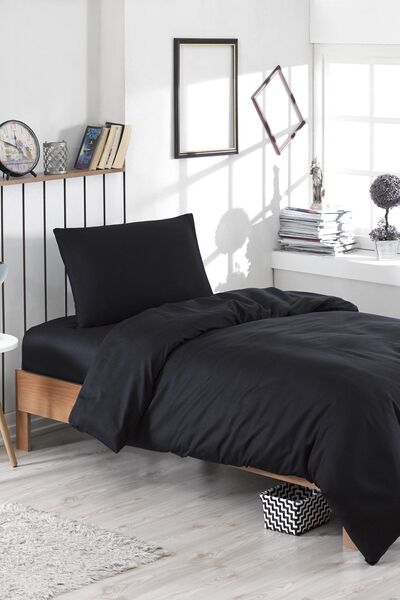 Enlora Home Paint Nevresim Seti Tek Kişilik D.Boya Siyah