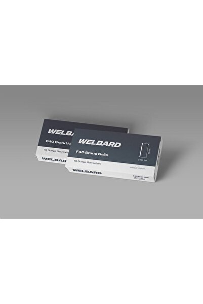 F Serisi F40 18x40 Brad Başlı Zımba Çivisi 12 Paket 60000 Adet