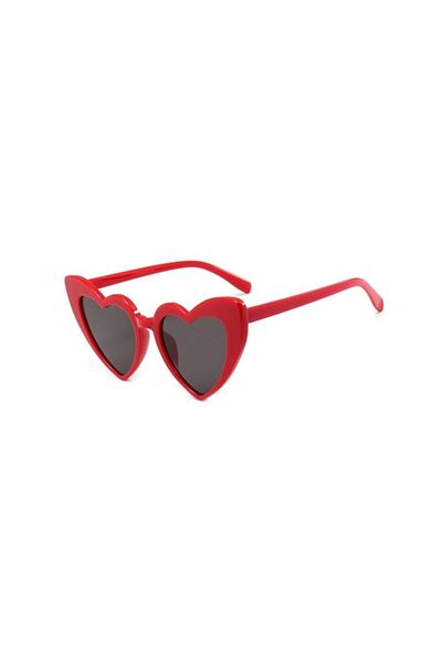 Makro Optik Cat Eye Red Heart Framed Special Design Lady Sunglasses