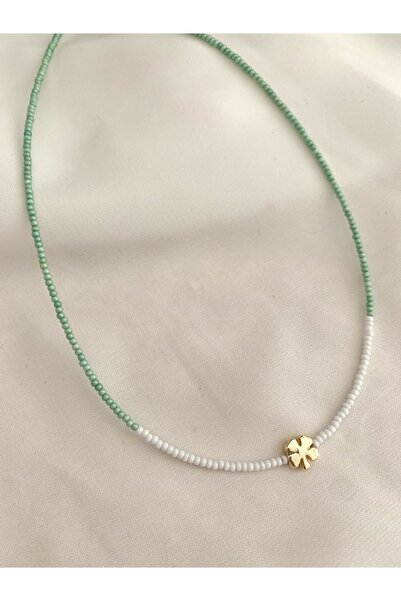 Misto Aksesuar Yeşil Yonca Kolye