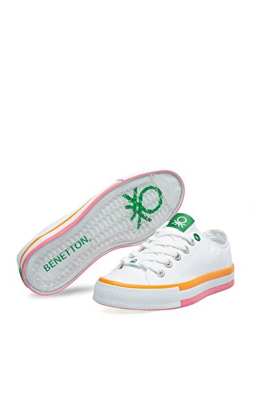 Benetton Bílá - Bn-30176-22y Dámská sportovní obuv Converse