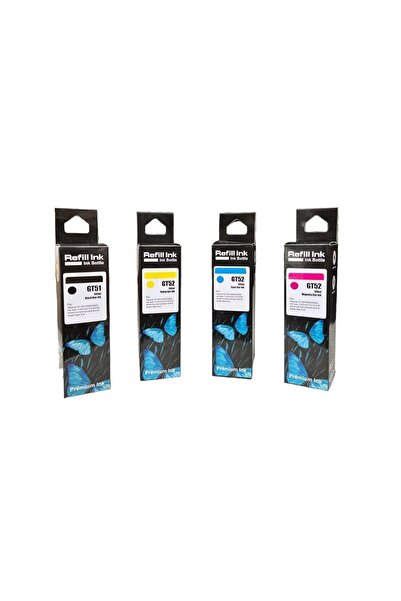 HP Gt51_gt52 Smart Tank 500-515-530-519 4 Renk Mürekkep Takımı